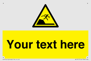 Custom Warning sudden drop in swimming or leisure pools